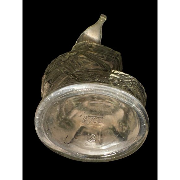 Avon 1970s Seahorse Glass Bottle With Stopper - Picture 6 of 12